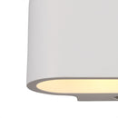 Ambleside Oval Wall Lamp 1 Light White Paintable