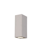 Ambleside Rectangular Wall Lamp 2 Light White Paintable