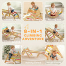 AIYAPLAY 8-in-1 Toddler Climbing Frame, Play Triangle Set, Multicolour
