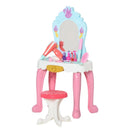 HOMCOM Dressing Table Set with Accessories - Pink
