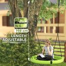 AIYAPLAY Nest Swing Seat, 100 cm Saucer Tree Swing Set for Kids, Purple