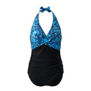 V-Neck One-Piece Swimsuit