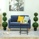 HOMCOM Set of 2 Decorative Artificial Plants Boxwood Trees in Pot, Green