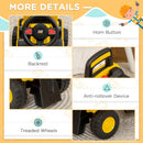 HOMCOM CAT Licensed Kids Construction Ride-On - for Ages 1-3 Years