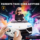AIYAPLAY Licensed Lamborghini Electric Ride On Car With Suspension, White