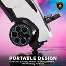 AIYAPLAY Licensed Lamborghini Electric Ride On Car With Suspension, White