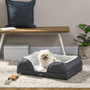 PawHut Dog Bed Calming Pet Bed Dog Mattress for Small Dogs - Charcoal Grey