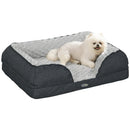 PawHut Dog Bed Calming Pet Bed Dog Mattress for Small Dogs - Charcoal Grey