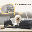 PawHut Dog Bed Calming Pet Bed Dog Mattress for Small Dogs - Charcoal Grey
