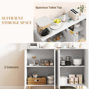 HOMCOM Sideboard Buffet Cabinet with Adjustable Shelves, White