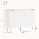 HOMCOM Sideboard Buffet Cabinet with Adjustable Shelves, White