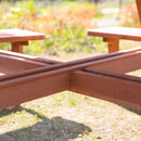 Outsunny Garden Picnic Bench 8 Seater