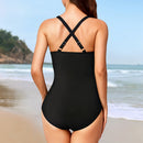 Womens Cut-Out Swimsuit with Cross Straps