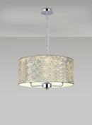 Banham Pendant Light with 3 Lights Chrome & Silver