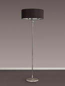 Banham Floor Lamp with 3 Lights  Nickel & Black