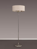 Banham Floor Lamp with 3 Lights Nickel & Nude