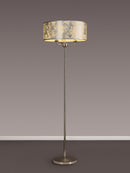 Banham Floor Lamp with 3 Lights Nickel & Silver