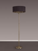 Banham Floor Lamp with 3 Lights Antique Brass & Black