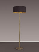 Banham Floor Lamp with 3 Lights Antique Brass & Black