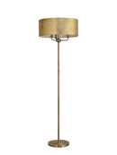 Banham Floor Lamp with 3 Lights Brass & Gold