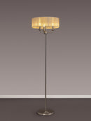 Banham Floor Lamp with 3 Lights Nickel & Bronze