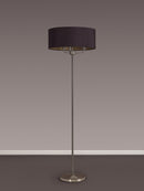 Banham Floor Lamp with 3 Lights Nickel & Black