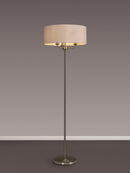 Banham Floor Lamp with 3 Lights Nickel & Nude