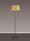 Banham Floor Light with 3 Lights Nickel & Gold