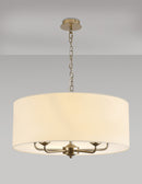 Banham Pendant  Light with 5 Lights  Gold & Ivory