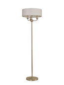 Banham Floor Lamp with 3 Lights  Gold & White