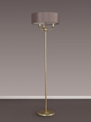 Banham Floor Lamp with 3 Lights Gold & Grey