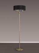 Banham Floor Lamp with 3 Lights Gold & Black