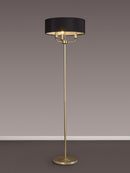 Banham Floor Lamp with 3 Lights Gold & Black