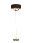 Banham Floor Lamp with 3 Lights Gold & Black