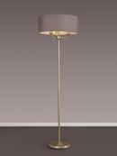 Banham Floor Lamp with 3 Lights  Gold & Grey