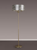 Banham Floor Lamp with 3 Lights - Gold with Silver