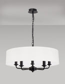 Banham Pendant Light with 5 Lights  Black & White