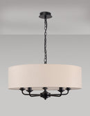 Banham Pendant Light with 5 Lights Black & Nude
