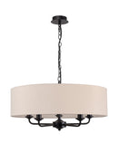 Banham Pendant Light with 5 Lights Black & Nude