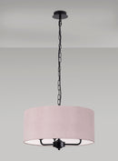 Banham Pendant Light with 3 Lights Black &  Taupe