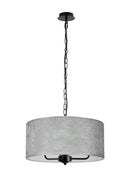 Banham Pendant Light with 3 Lights Black & Silver