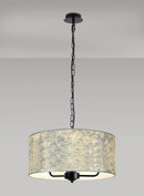 Banham Pendant Light with 3 Lights Black & Silver
