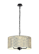 Banham Pendant Light with 3 Lights Black & Silver