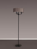 Banham Floor Lamp with 3 Lights Black & Grey