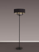 Banham Floor Lamp with 3 Lights Black