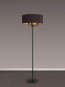 Banham Floor Lamp with 3 Lights -  Black & Gold