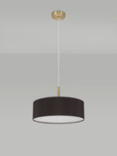 Bayswater Ceiling Light with 5 Lights Antique Brass Black & White
