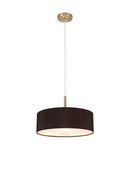Bayswater Ceiling Light with 5 Lights Antique Brass Black & White