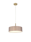 Bayswater Pendant Light with 5 Lights Antique Brass Grey & White