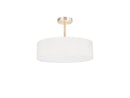 Bayswater Ceiling Light with 5 Lights Nickel & White